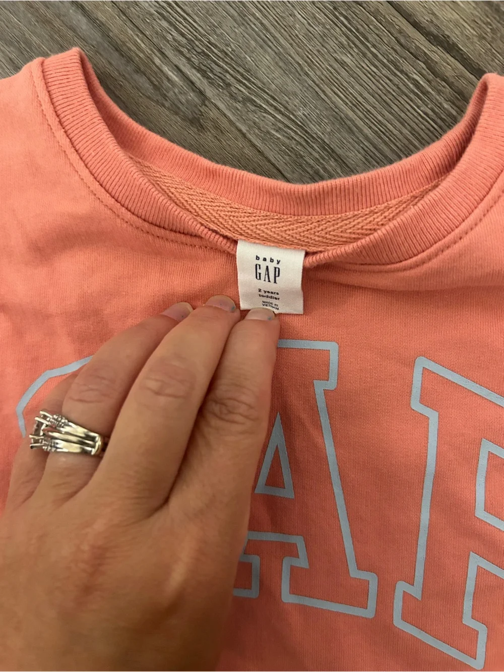 GAP Kids Coral Logo Sweatshirt